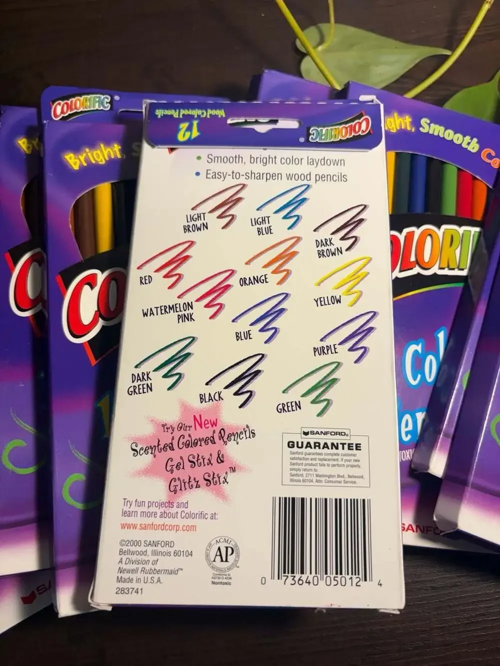 Vintage 2000 Sanford Colorific 12-Count Colored Pencils